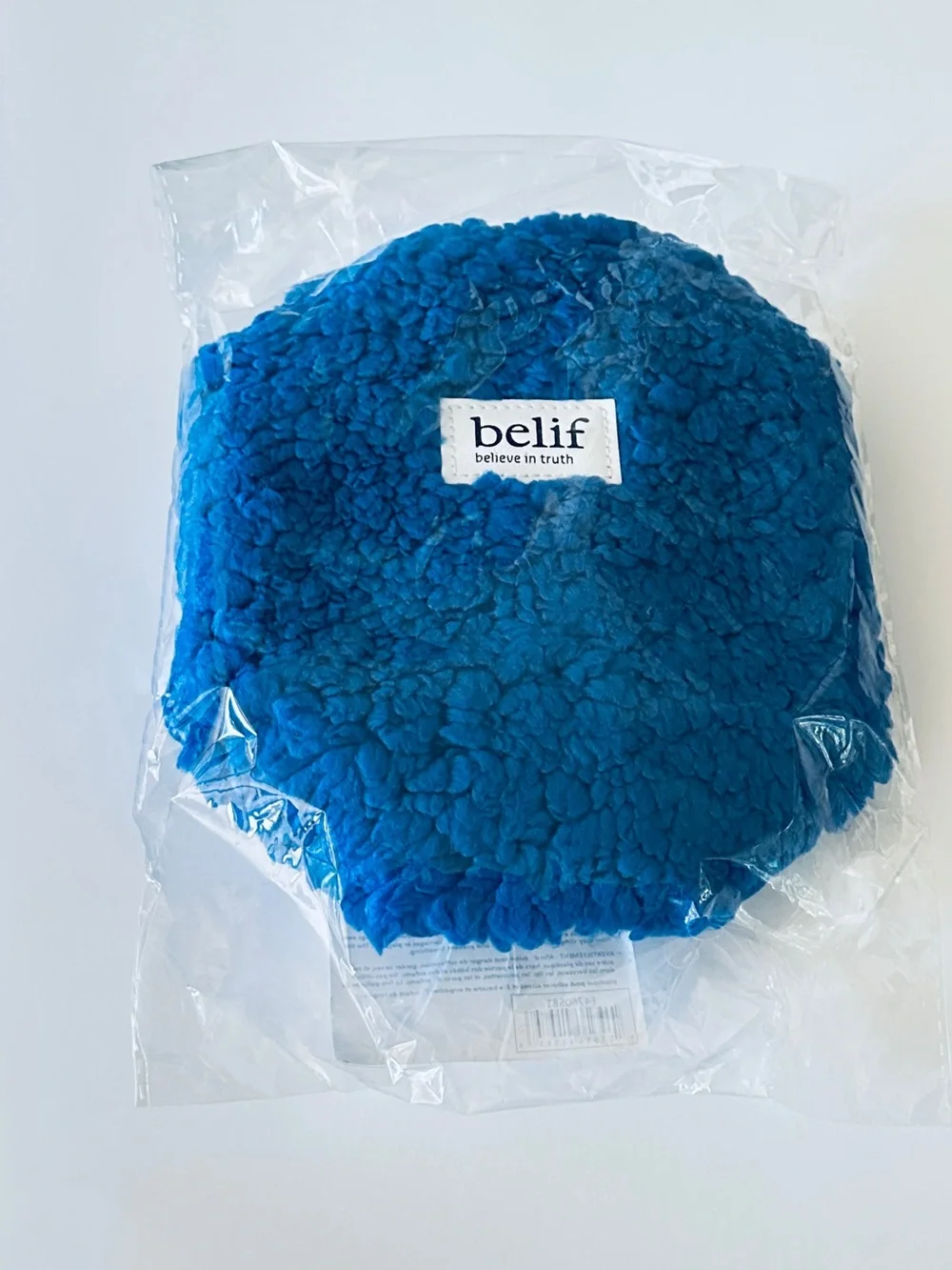 belif Plush Blue Cosmetic Pouch with Zip